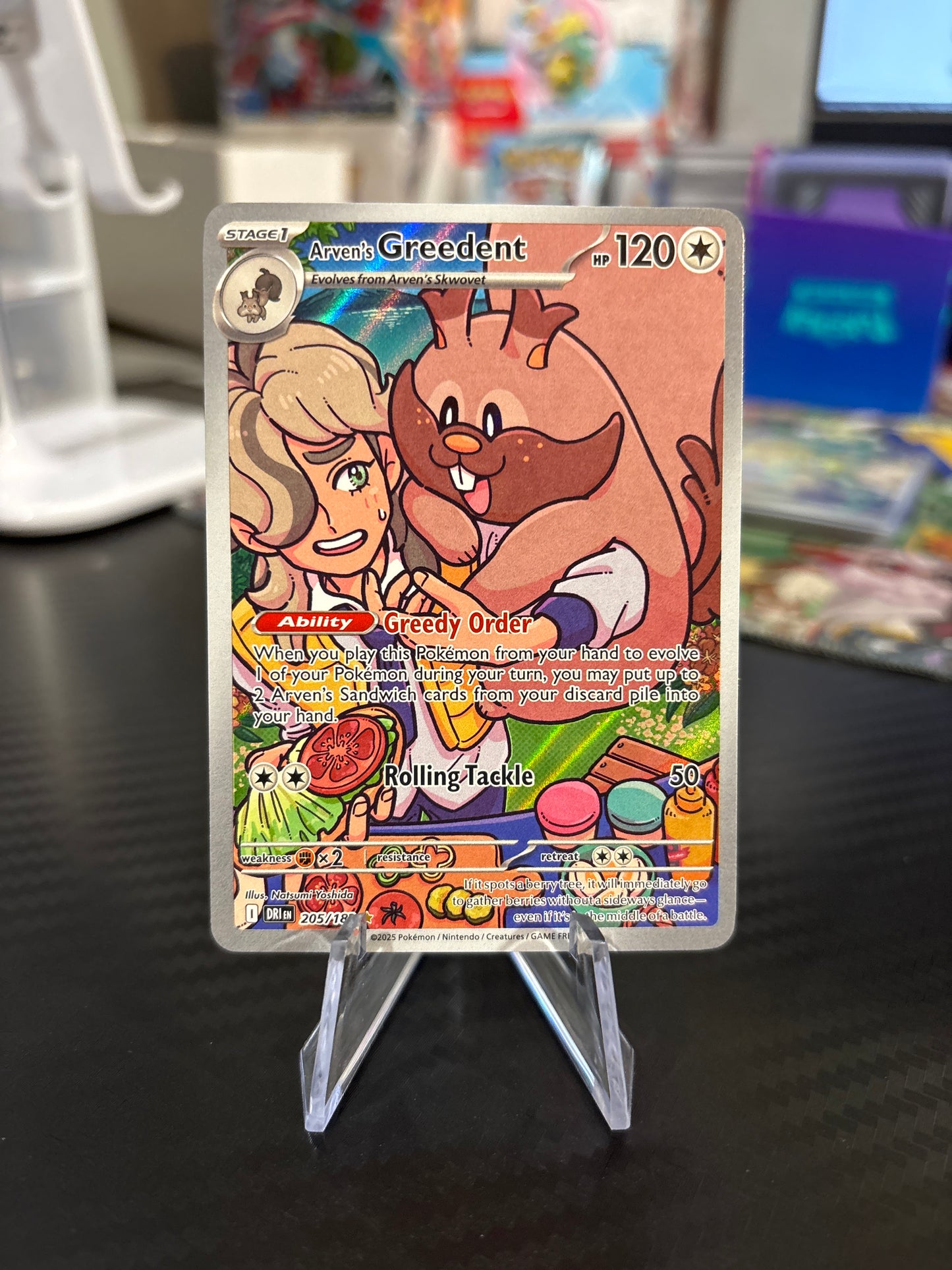 Arven’s Greedent #205 - Illustration Rare - Destined Rivals