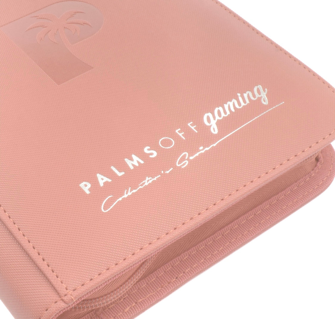 Palms Off Gaming Collectors Series 4 Pocket Zip Binder - 160 Slots - PINK