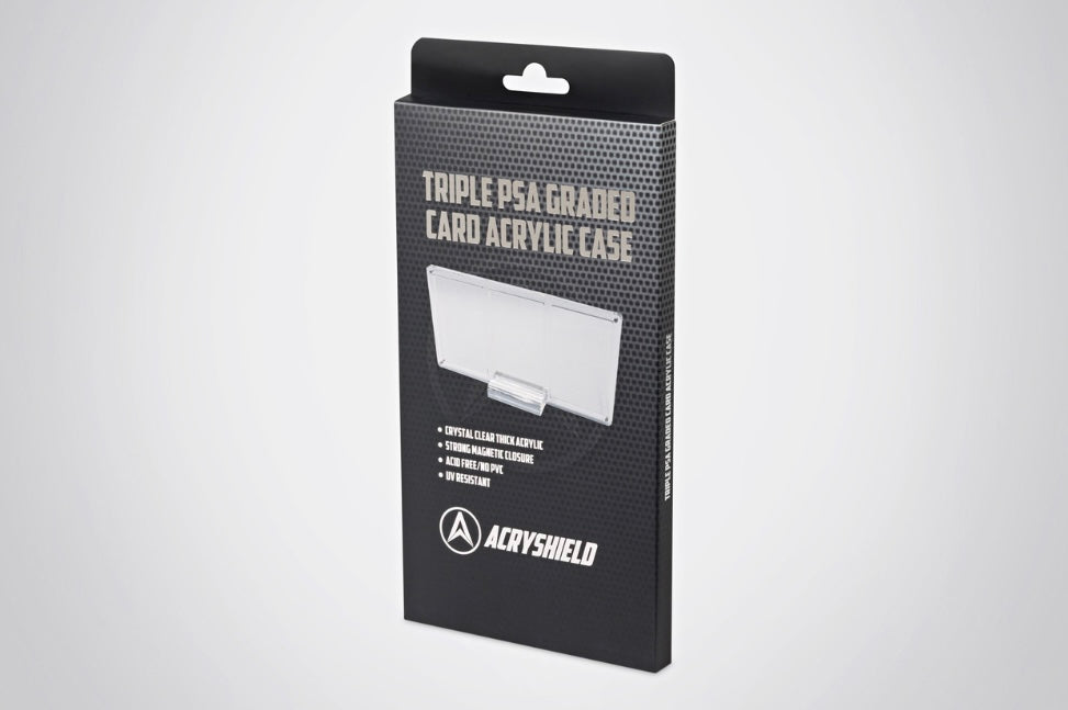 Triple PSA Graded Card Acrylic Case incl. Stand