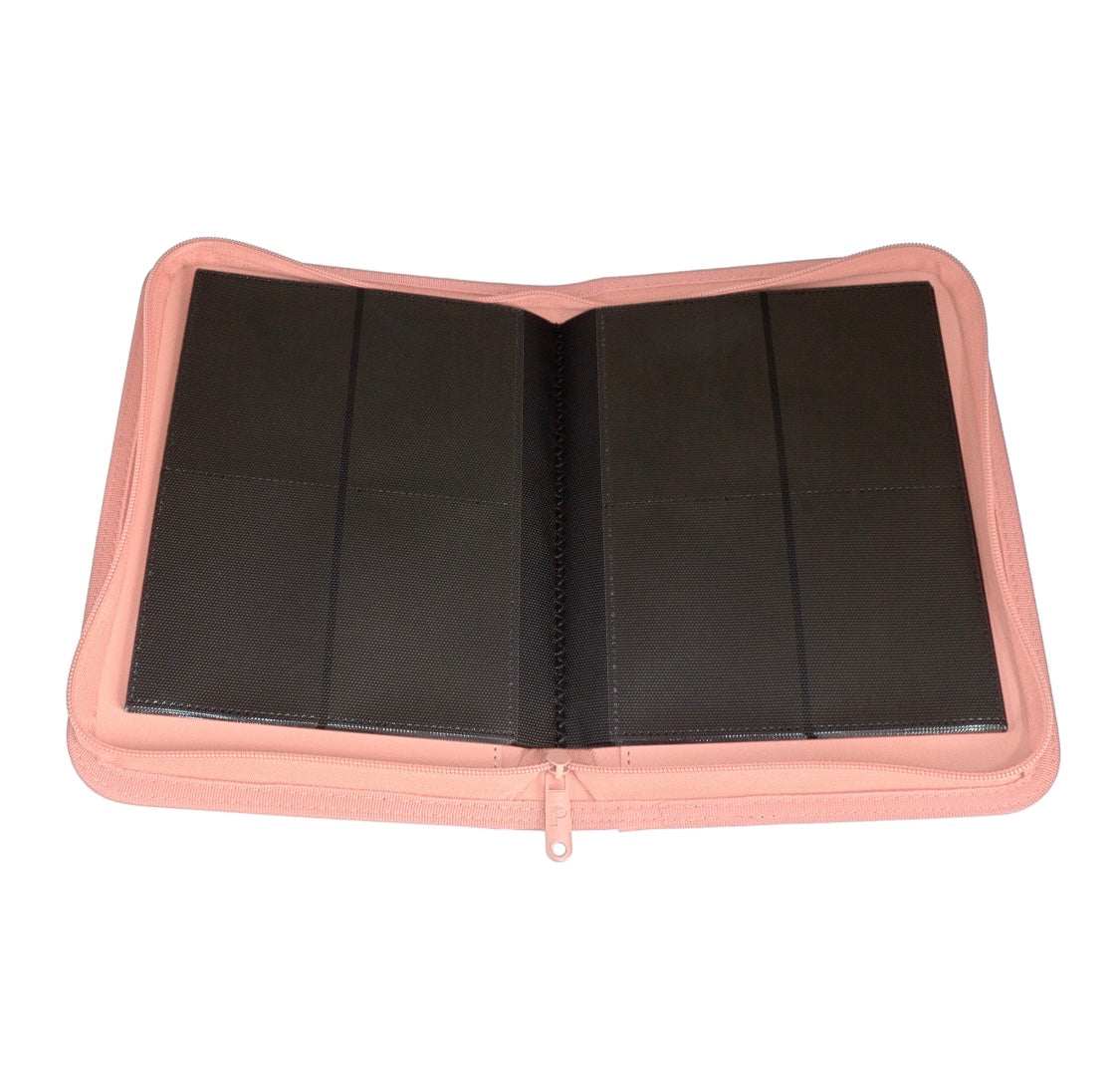 Palms Off Gaming Collectors Series 4 Pocket Zip Binder - 160 Slots - PINK