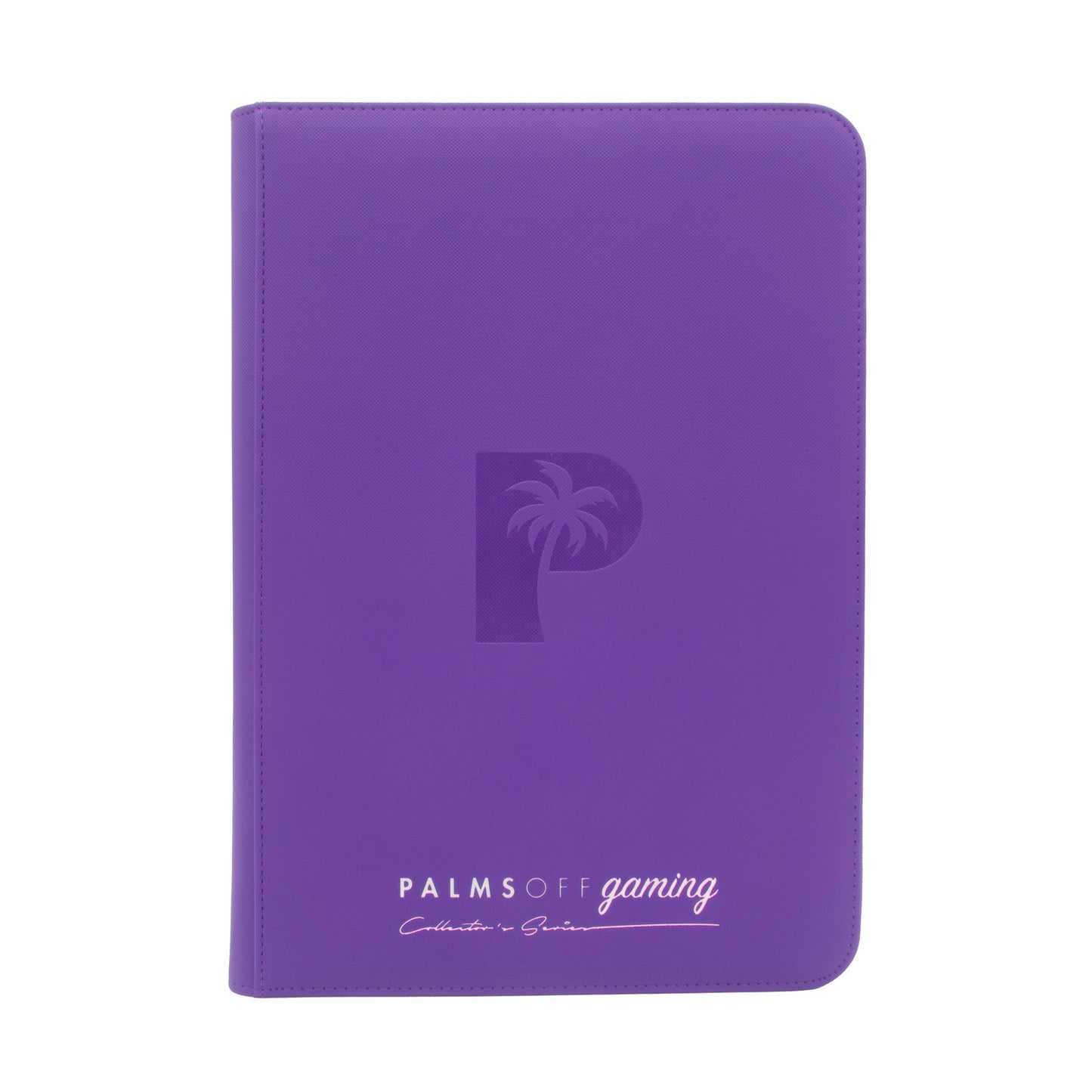 Palms Off Gaming - Collector's Series Top Loader Zip Binder - 216 Slots - PURPLE