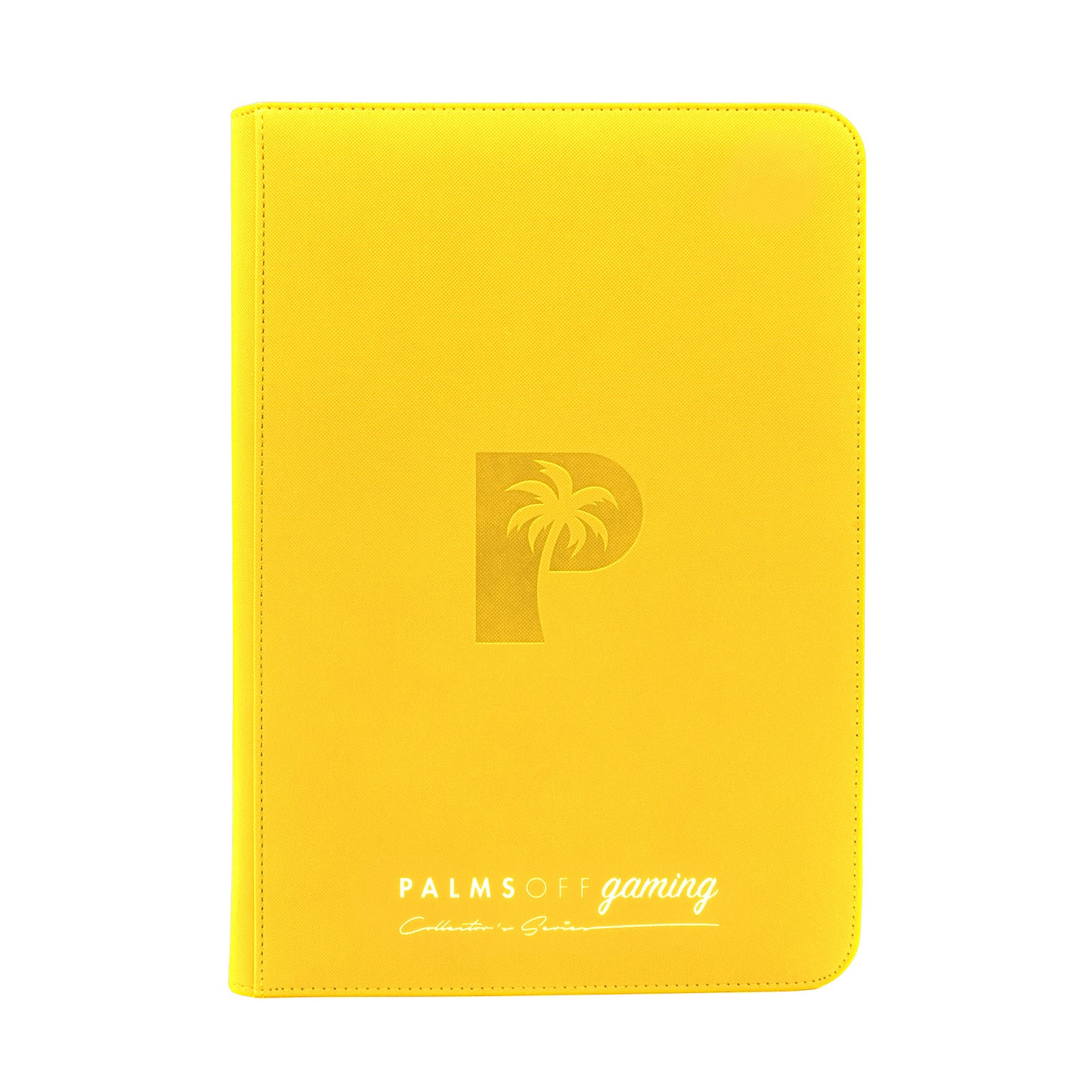 Palms Off Gaming - Collector's Series Top Loader Zip Binder - 216 Slots - YELLOW