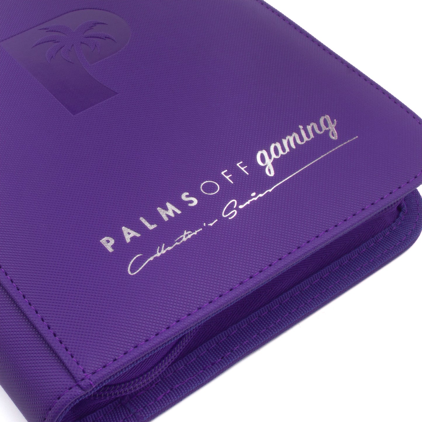 Palms Off Gaming Collectors Series 4 Pocket Zip Binder - 160 Slots - PURPLE