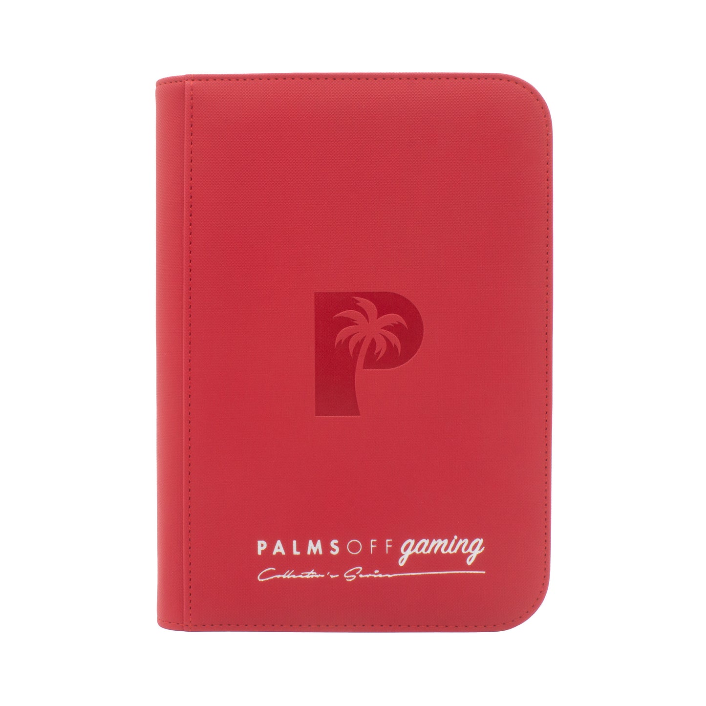 Palms Off Gaming Collectors Series 4 Pocket Zip Binder - 160 Slots - RED