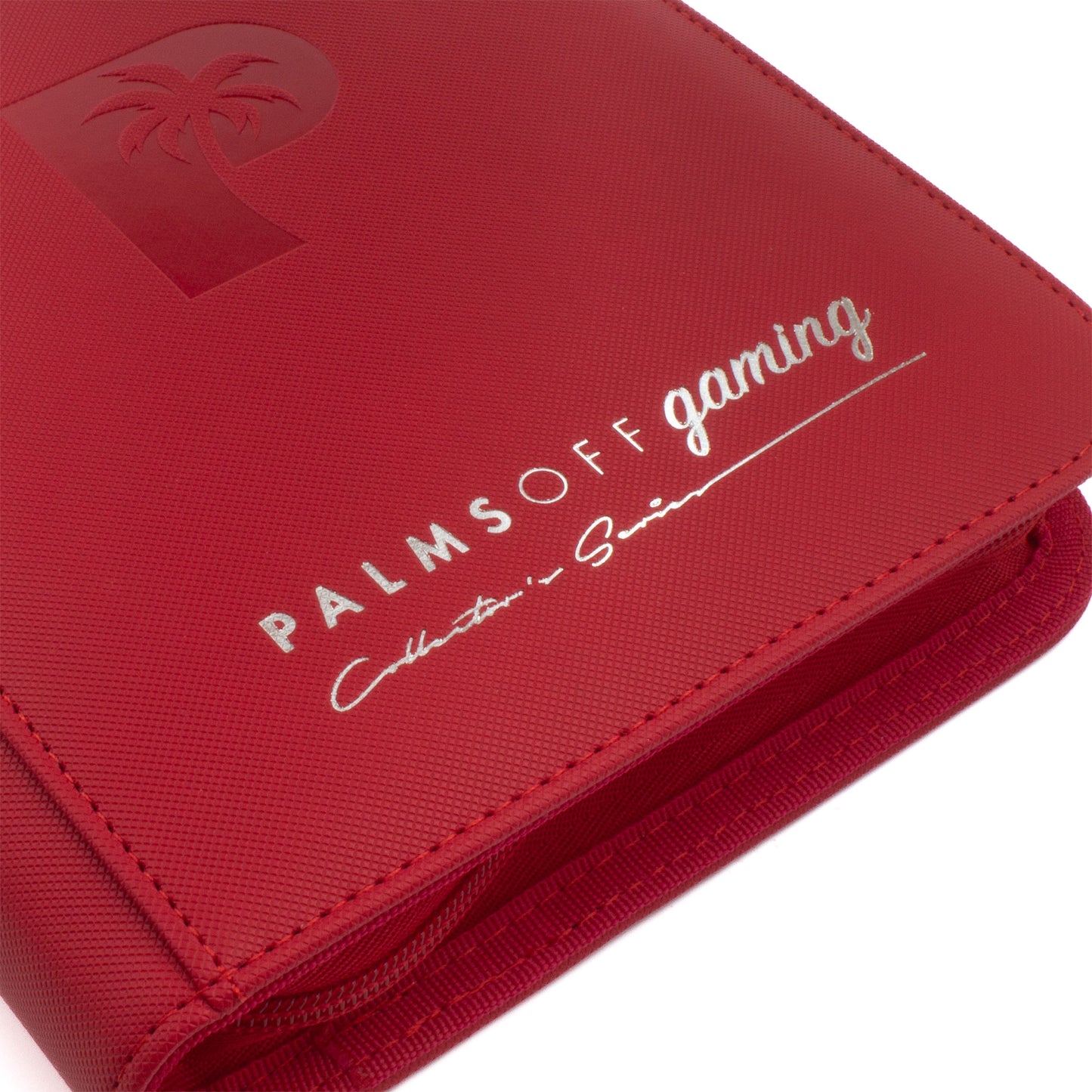 Palms Off Gaming Collectors Series 4 Pocket Zip Binder - 160 Slots - RED