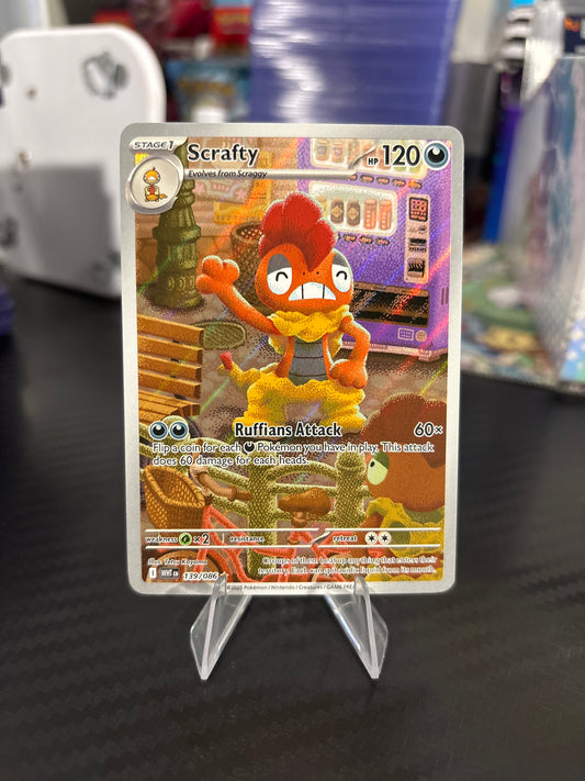 Scrafty #139 - Illustration Rare - White Flare