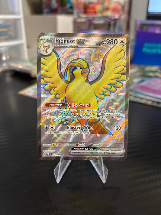 Pidgeot EX #221 - Paldean Fates