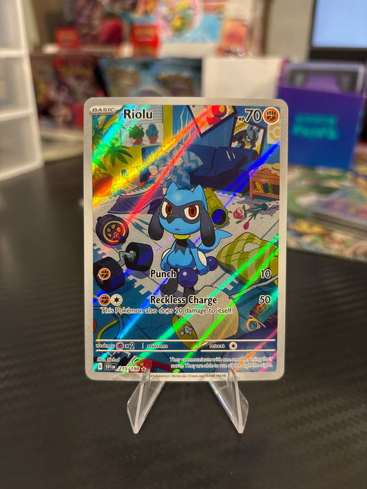 Riolu #215 - Illustration Rare - Scarlet & Violet