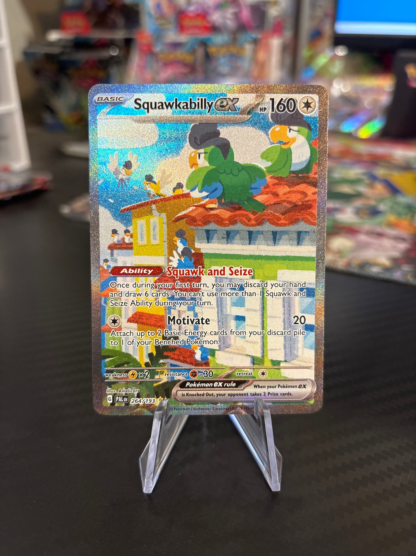 Squawkabilly EX SIR #264 - Paldea Evolved