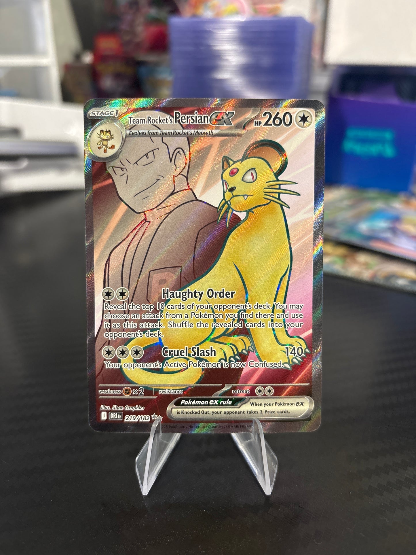 Team Rocket’s Persian EX #219 - Destined Rivals
