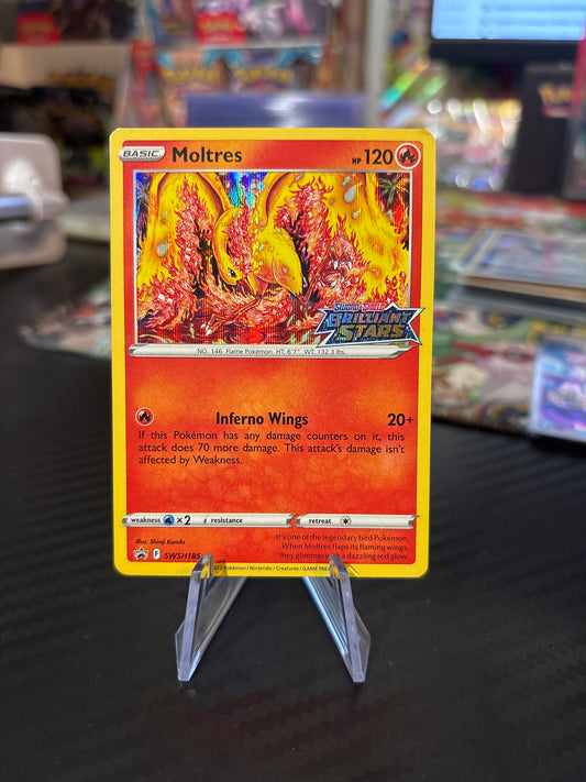 Moltres Promo #SWSH185 (Brilliant Stars Stamp)