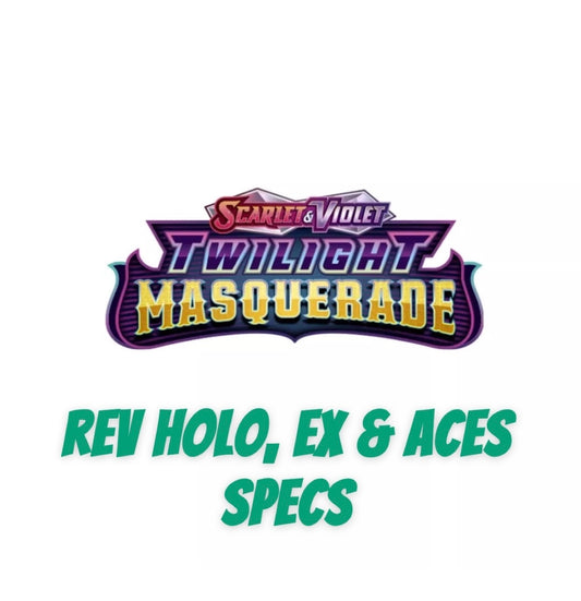 Twilight Masquerade Reverse Holo, EX & Ace Specs