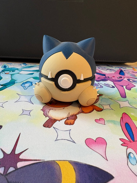 Snorlax 3D Printed Pokeball