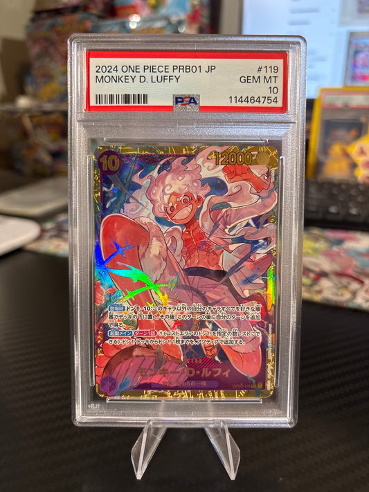 Monkey D. Luffy OP05-118 SEC (PRB01) PSA 10