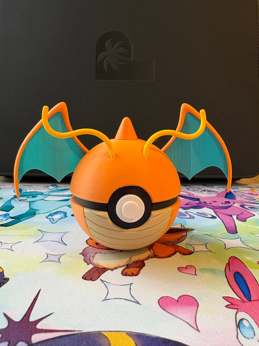 Dragonite 3D Printed Pokeball