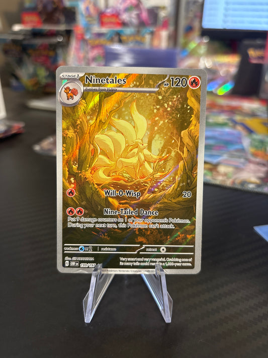 Ninetales #199 - Illustration Rare - Obsidian Flames