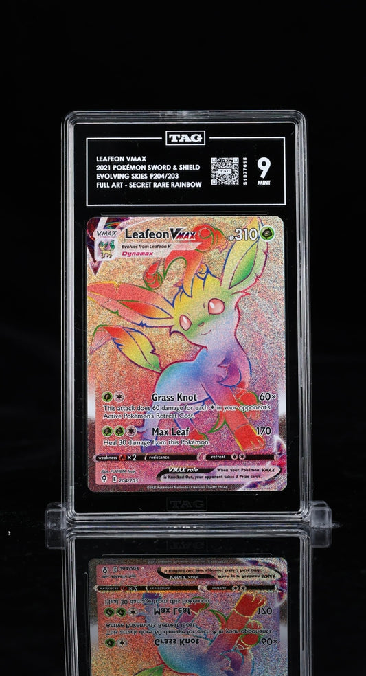 Tag 9 - Leafeon VMax #204 - Evolving Skies