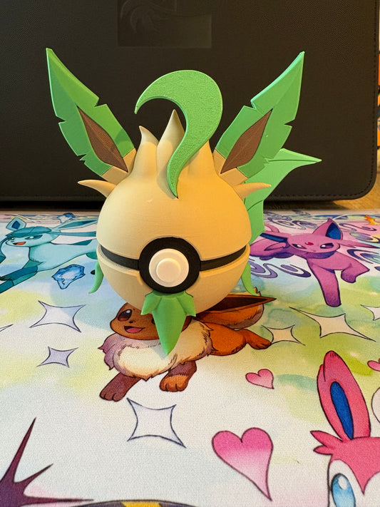 Leafeon 3D Printed Pokeball