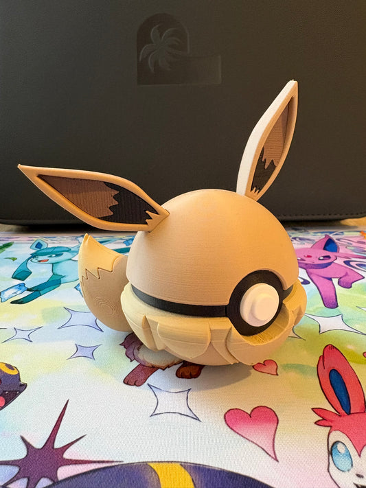 Eevee 3D Printed Pokeball
