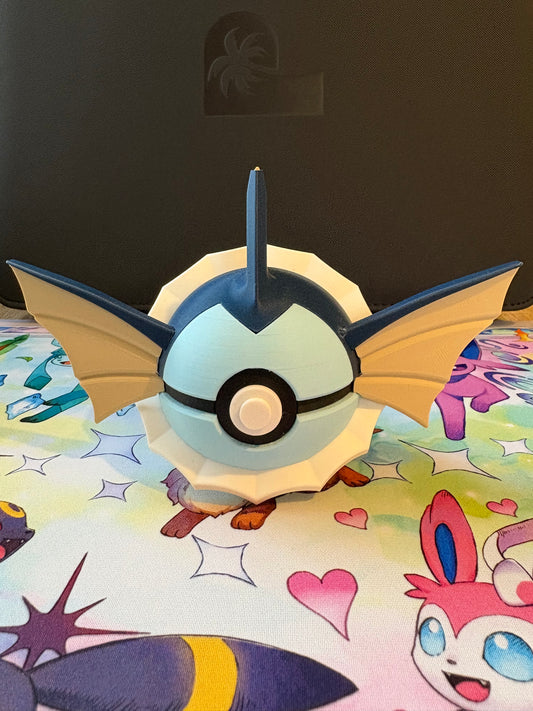Vaporeon 3D (Slight Damage) Printed Pokeball