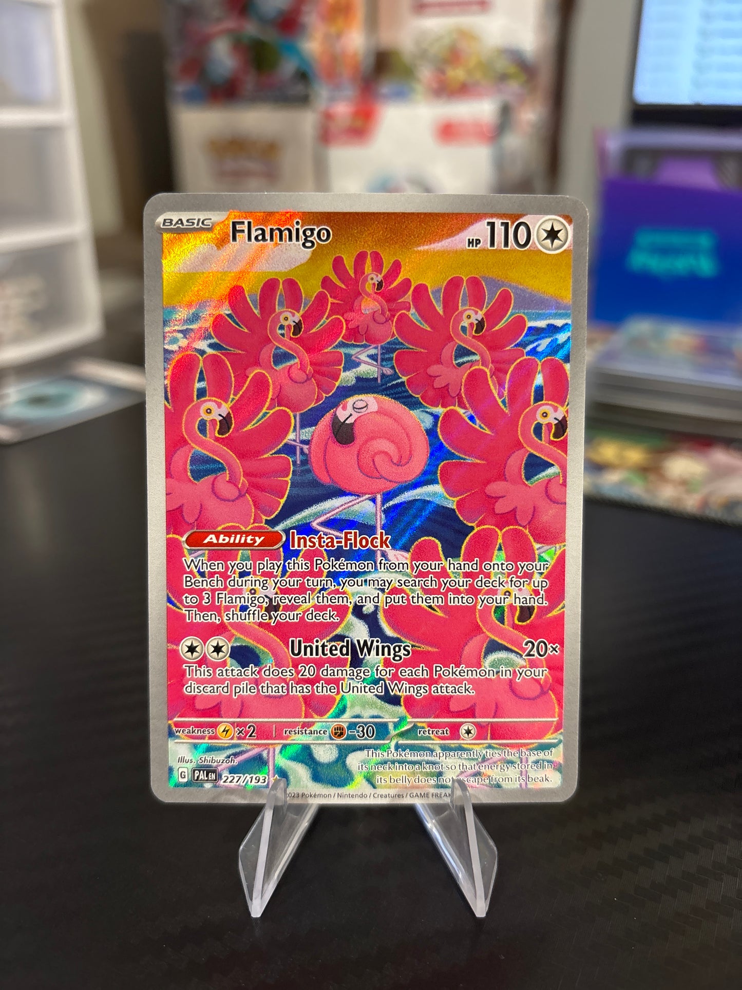 Flamigo #227 - Illustration Rare - Paldea Evolved