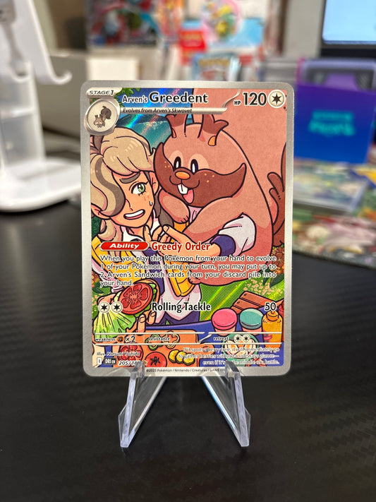 Arven’s Greedent #205 - Illustration Rare - Destined Rivals