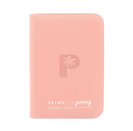 Palms Off Gaming Collectors Series 4 Pocket Zip Binder - 160 Slots - PINK