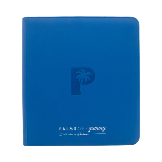 Palms Off Gaming Collector Series 12 Pocket Zip Binder - 480 Slots - BLUE