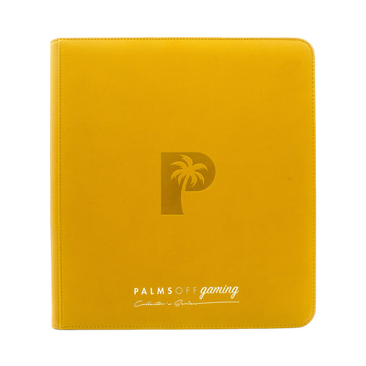 Palms Off Gaming Collector Series 12 Pocket Zip Binder - 480 Slots - YELLOW