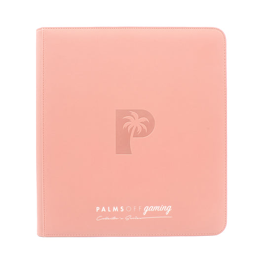 Palms Off Gaming Collector Series 12 Pocket Zip Binder - 480 Slots - PINK