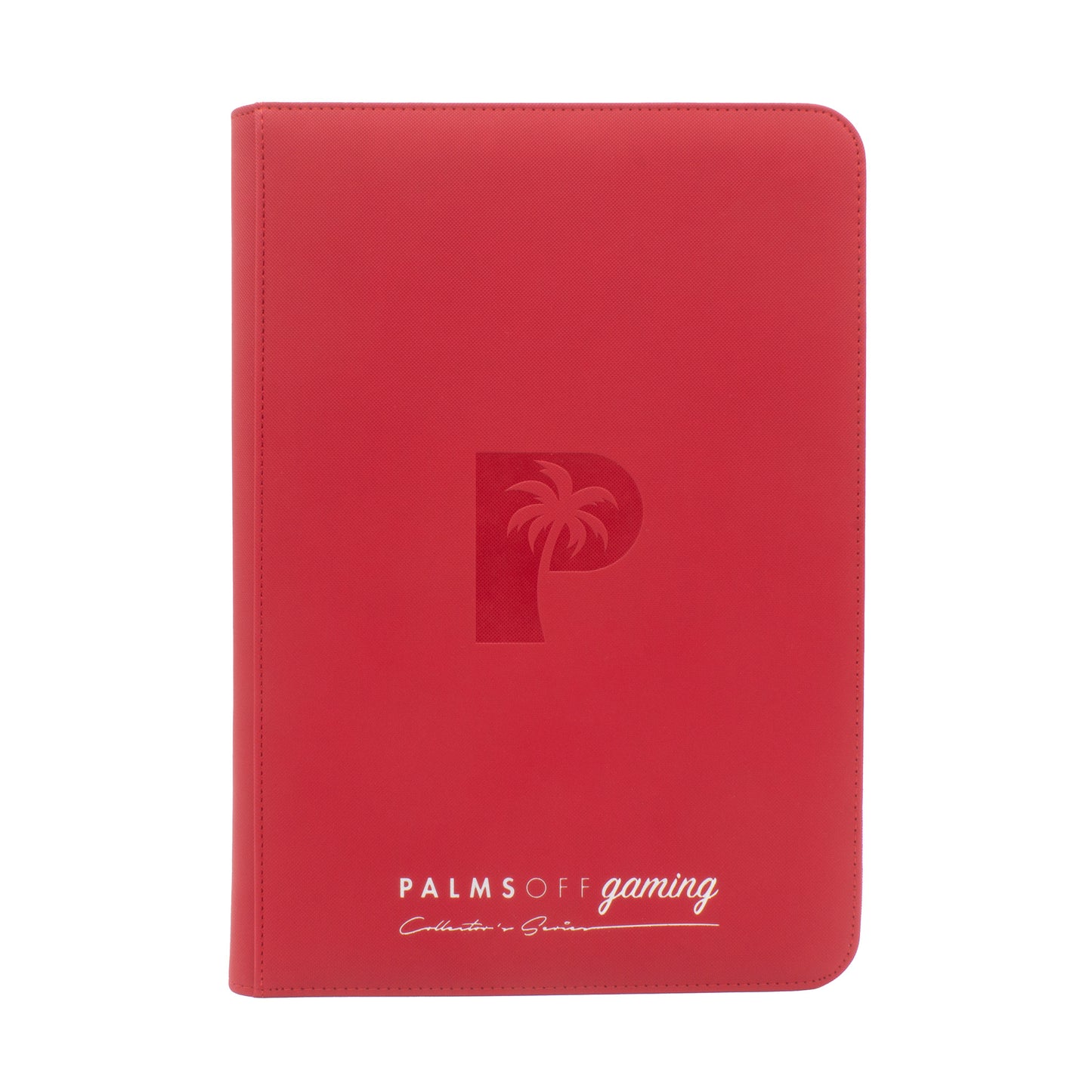 Palms Off Gaming Collector Series 9 Pocket Zip Binder - 360 Slots - RED