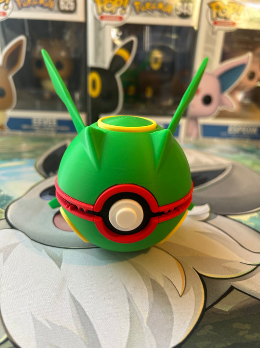 Rayquaza 3D Printed Pokeball