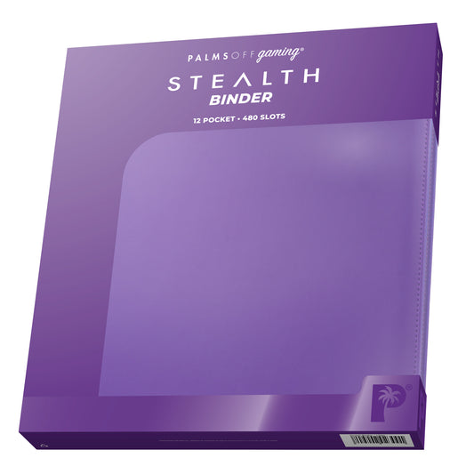 Palms Off Gaming Stealth 12 Pocket Zip Binder - 480 Slots - PURPLE