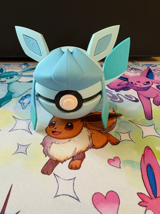 Glaceon 3D Printed Pokeball